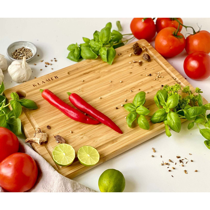 Доска разделочная бамбуковая 38 x 25 см Klamer