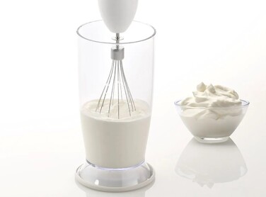 Gorenje Блендер заглибний 800Вт, 5в1, чаша-500мл, подрібнювач, білий