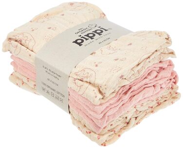 Набір із 6 тканинних/прокладок для дітей/муслінових підгузків унісекс Pippi, 65x65 см (Sheer Bliss)