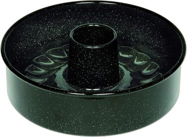 Форма для випічки, 26 см, 3 шт., ФОРМИ ДЛЯ ВИПІЧКИ КЛАСИЧНІ, висота 8,0 см, Професійний пекар, форма для випічки, емальована, чорна, з трубчастою основою, індукційна, 0485-022