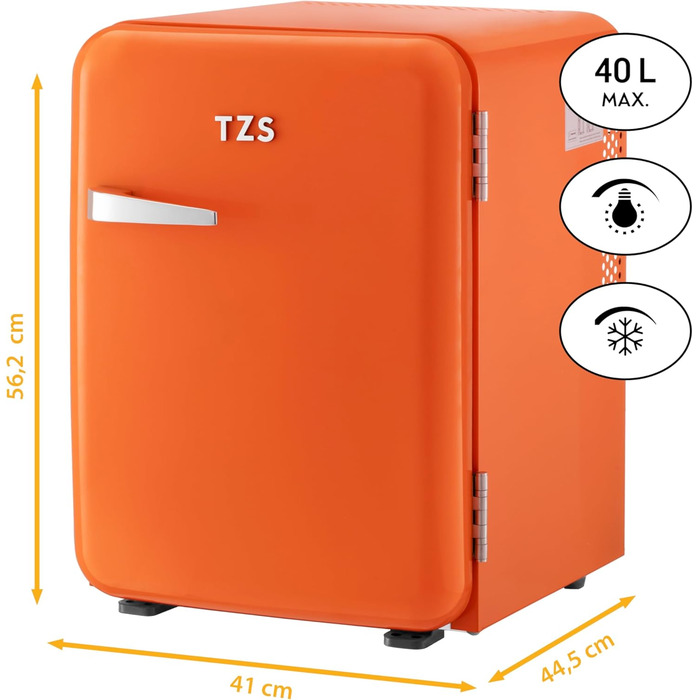 Мини-холодильник 40 л оранжевый TZS First Austria