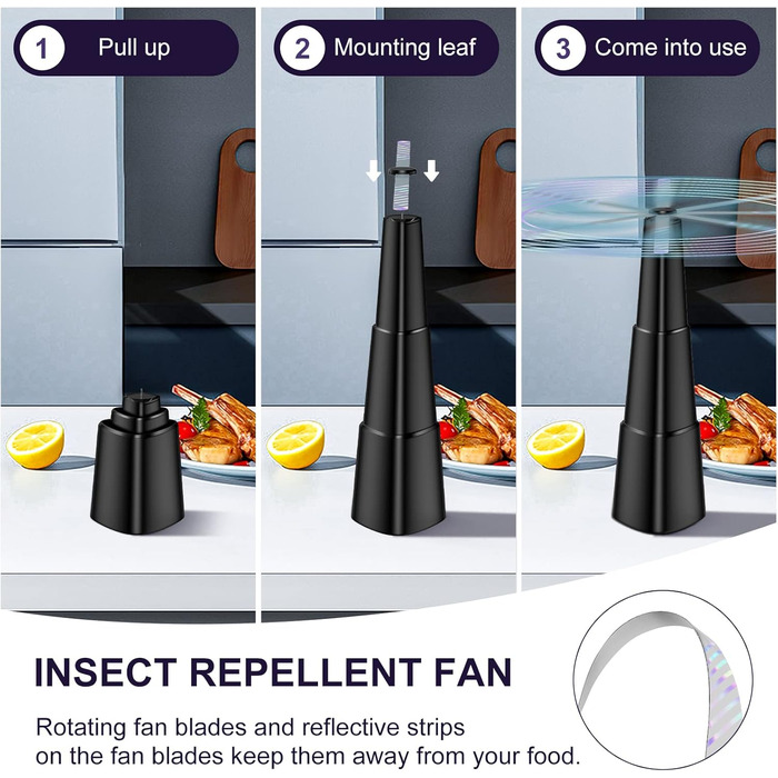 Вентилятор відлякувач комах 2 шт BNGXR