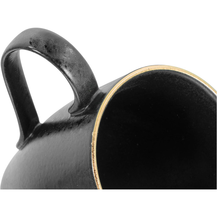 Набір посуду на 4 персони, 16 предметів, чорний Industrial Gold Black Creatable