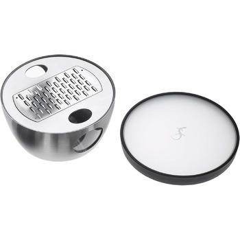 Терка для пармезану з кришкою та піддоном з нержавіючої сталі, 13 х 6 см, срібляста Lurch