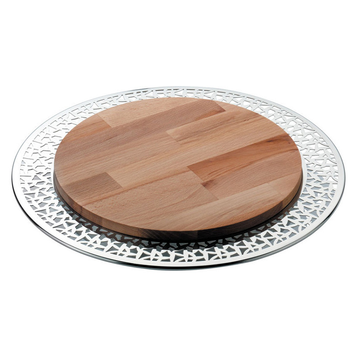 Дошка для сиру 38х4,5 см дерево / металік Cactus Alessi