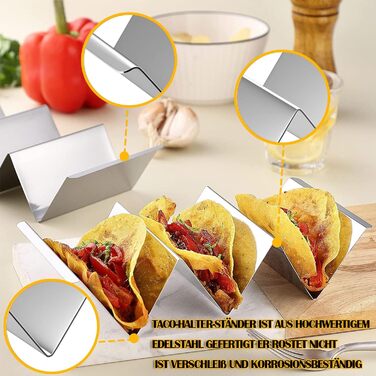 Держатель для тако 22 × 10 x 5 см, набор 2 предмета qhklew