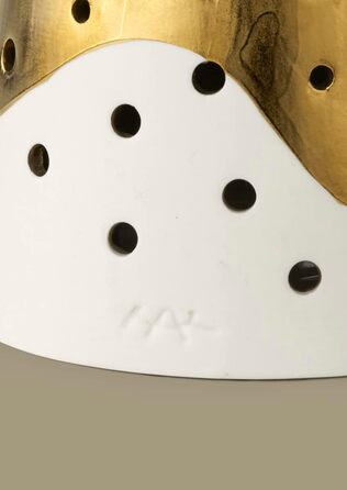 Свічник для чайної свічки конусний 30 см золотистий Nobili Kähler