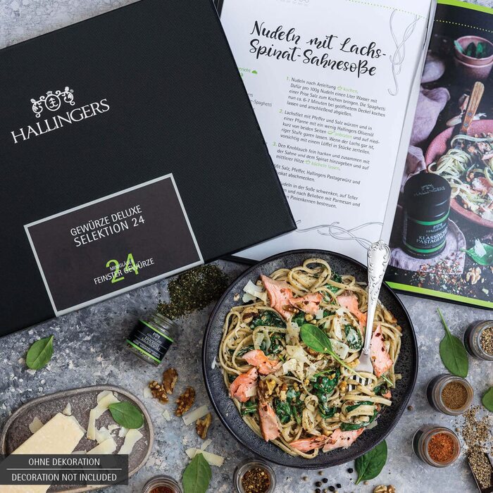 Класичний набір спецій Hallingers - 1 - Подарунковий набір спецій ручної роботи, 12 спецій з усього світу (Набір) - Літній подарунок та ідеальний подарунок для барбекю Подарунок для нової домівки &quotВітання та дружба&quot Класичні спеції., 12 спецій (73