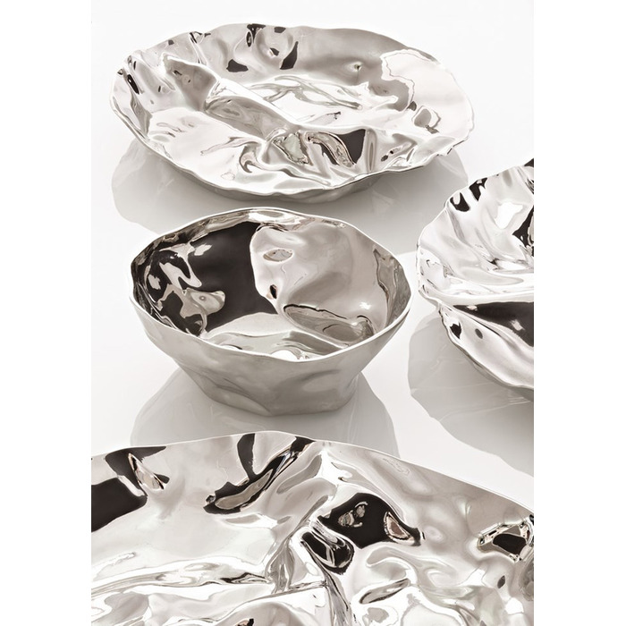 Блюдо 28,4х4х28,4 см металлик Pepa Alessi