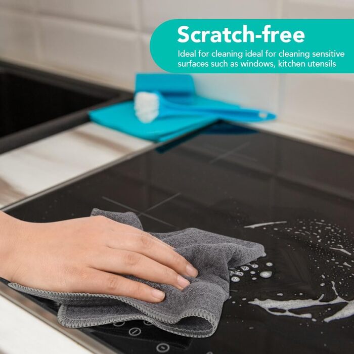 Кухонні рушники VIVOTE, рушники для гостей, подарункові, 40x60 см, 2 шт., м&39які кухонні рушники, абсорбуючі рушники (сірі 30 x 30)