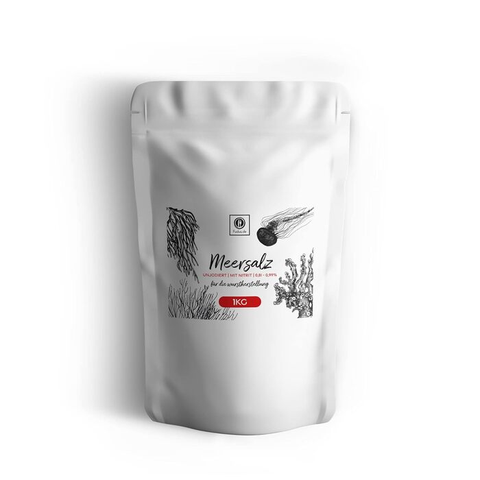 Нітритна сіль з морською сіллю для копчення 1 кг Fuduu.de