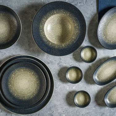 Блюдо овальное 31*24 см, синее, Arctic Moove, GenWare