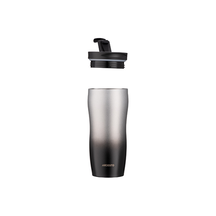 Термокружка ARDESTO Metallic 450 мл, Нержавеющая сталь, Черный