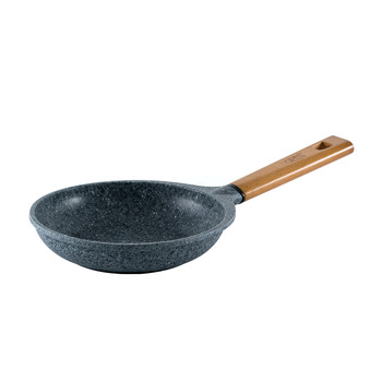 GIPFEL Сковорода Naturel 20см антипригарное покрытие Pfluon, деревянная ручка, индукционное дно (лит алюм) 0778 GIPFEL