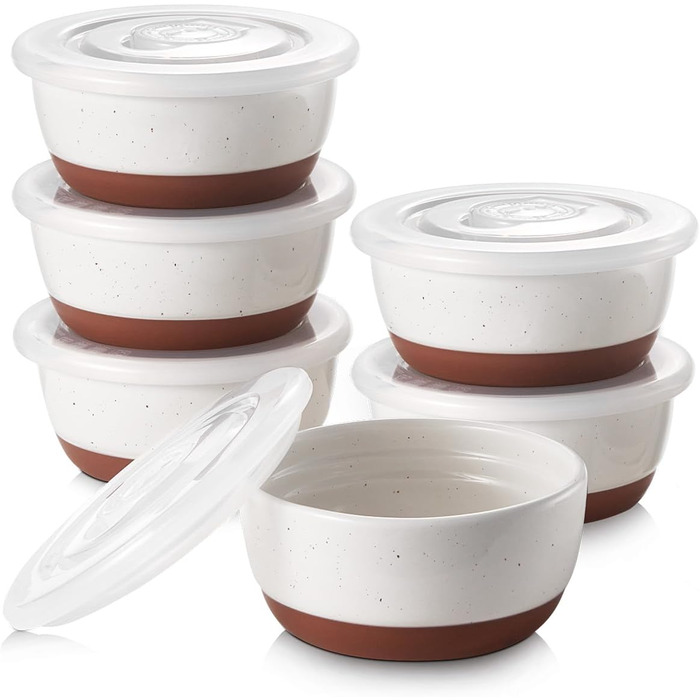 Формочки фарфоровые, 237 мл, жаропрочные, для суфле крем-брюле, формочки для выпечки, миски, набор из 6 шт., мореная глазурь