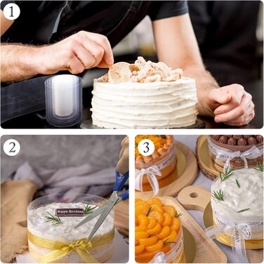 Фольга для торта 3 шт 8/10/12 см UKOFEW