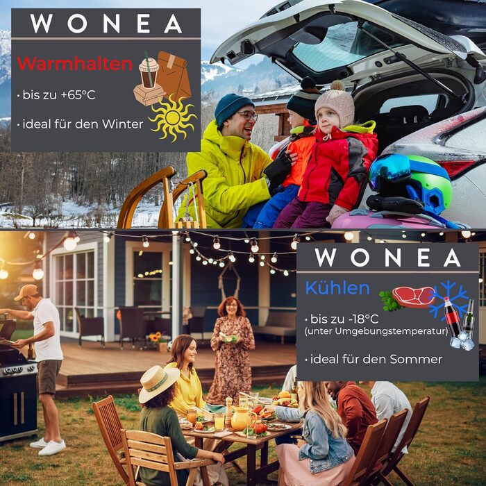 Електричний автохолодильник 32 л 8 Вт WONEA