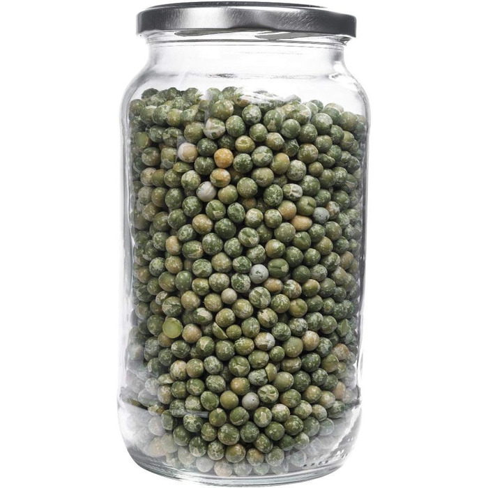 Набор банок 1 л с винтовой крышкой, 6 предметов, серебристый mikken