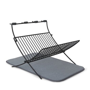 Підставка для посуду 50,8 x 36,8 x 29,8 см темно-сіра Xdry Abtropfgestell Umbra