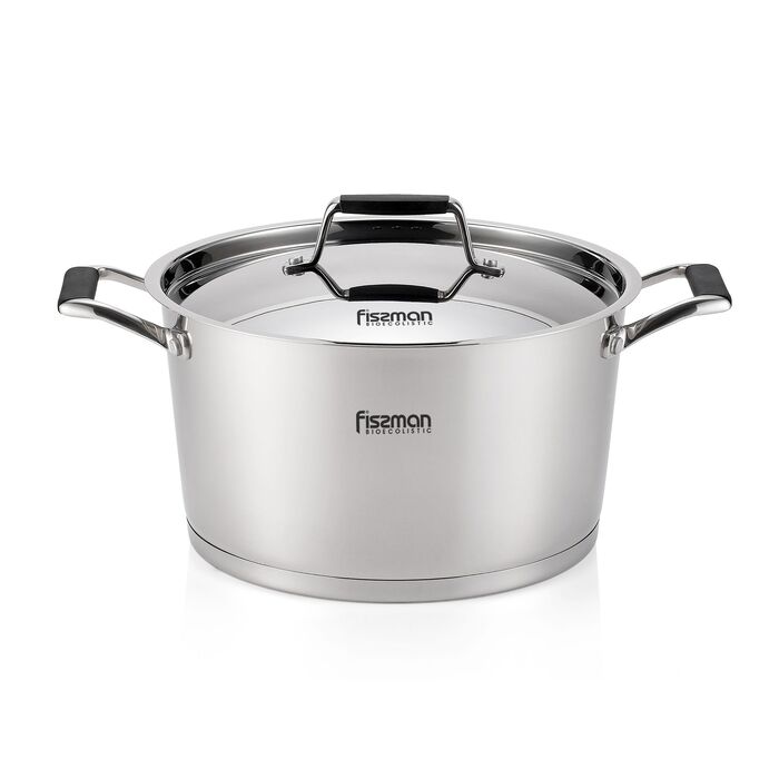 Каструля зі сталевою кришкою Fissman ELARA 16x9,5 см на 1,7 л (5391)