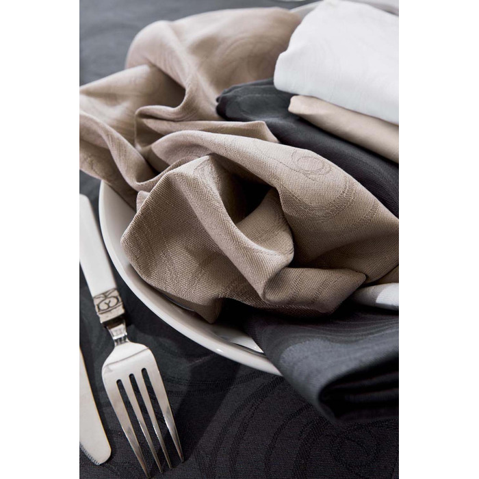 Килимки під тарілки Tradilinge Spirale Taupe (темно-сірий), 100% бавовна, 35х45 см, 2 шт.