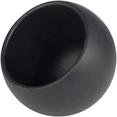 Сервировочный набор APS Moon - набор из 2 предметов 1 меламиновая миска (Ø 19 см) 1 откидная крышка с силиконовым уплотнителем, (черная, Ø 8 см)