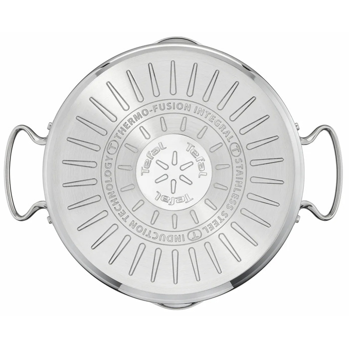 Tefal Кастрюля DUETTO+, 5л, с крышкой, нержавеющая сталь, стекло