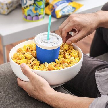 Миска сервірувальна порцелянова 2,65 л, набір 2 предмети, білий Dowan