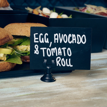 Меню-холдер 4 см, нержавіюча сталь, чорний, GenWare