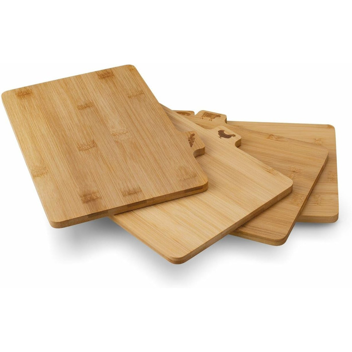 Набір із 4 дошок розділювальних з кедровою підставкою Tadar