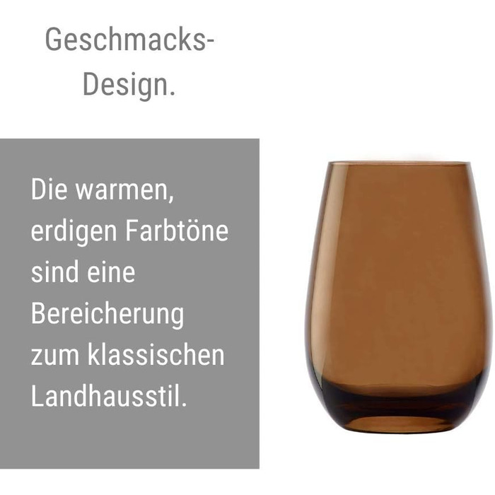 Склянки для води 465 мл, набір із 6 склянок, Elements Stölzle Lausitz