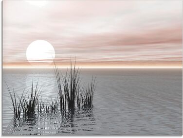 Настінний декор скляні картини настінна картина скляна картина цільна 40x40 см квадрат пляж море сонце карибський басейн природа пейзаж узбережжя схід сонця морський S7LE (захід сонця, 80Д x 60Ш см)