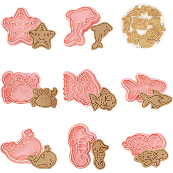 Набір формочок для печива WishesMar Різдвяний пряниковий будиночок, 18 шт. , формочки для печива у формі 3D мультфільмів для зими, свят - форми для печива з нержавіючої сталі для випічки, самостійного виготовлення, святкового декору (формочки для печива D