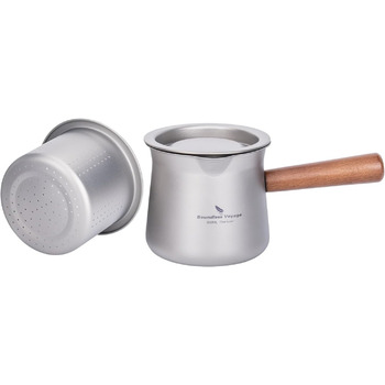 Титановий чайник для кемпінгу 380 мл Boundless Voyage