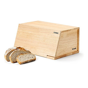 Хлібниця з обробною дошкою, каучукове дерево 40 х 26 см Continenta