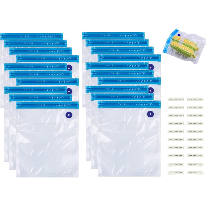 Вакуумні пакети 20 пакетів 30 x 34 см Taipintee