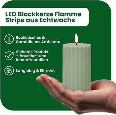 Світлодіодна свічка-стільник 15 x 7,5 см Star Trading