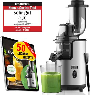 Соковижималка для овочей і фруктів електрична, 200 Вт LEBENLANG