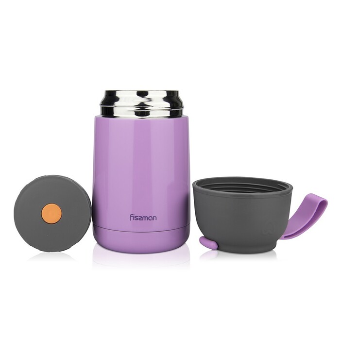 Термос для їжі Fissman 620 мл ліловий (9638)