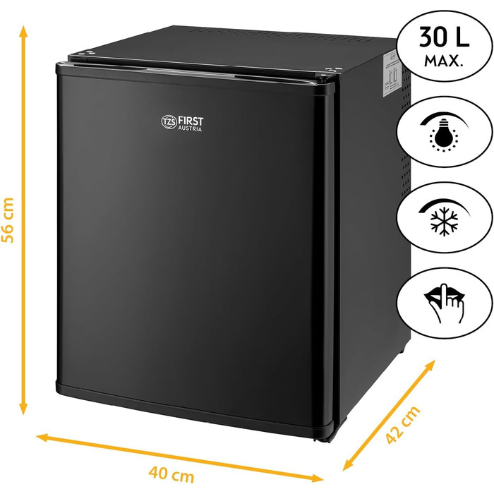 Міні-холодильник 30 л чорний TZS First Austria