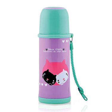 Термос дитячий для чаю Fissman 360 мл Кошеня (9691)