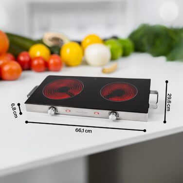 Плита настольная электрическая 2800 Вт PC-DKP 1211 ProfiCook