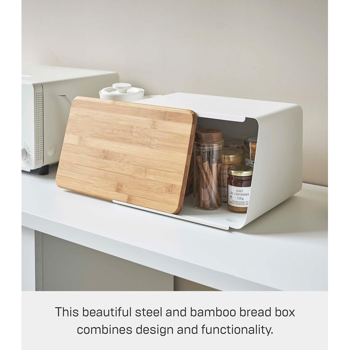 Хлібниця YAMAZAKI Tower, нержавіюча сталь, біла, One size