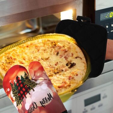 Різдвяний набір з 2 прихваток та 2 рукавичок для духовки, 4 предмети, різнокольоровий Cabilock