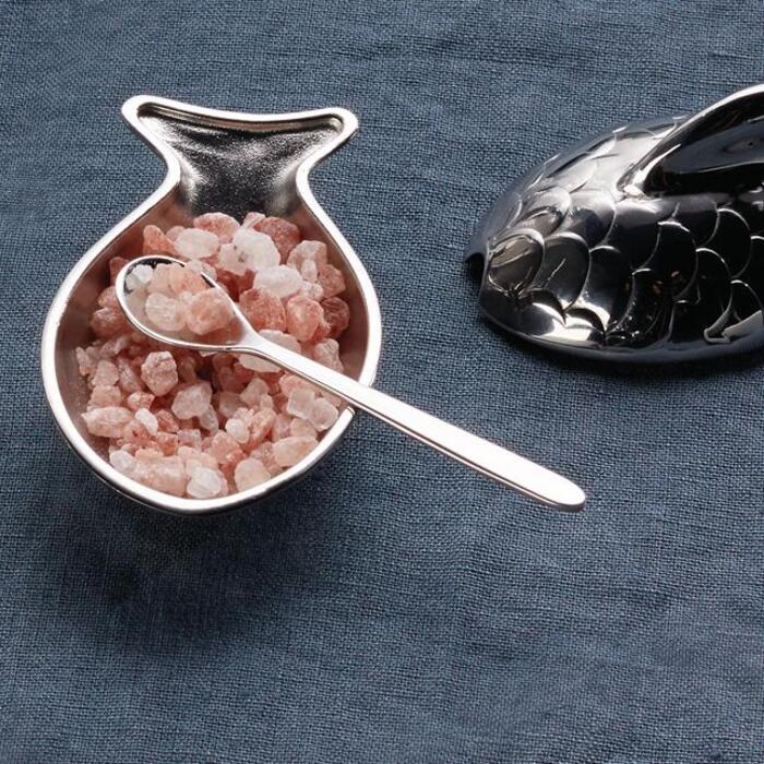 Солонка з ложкою 7,4x4,5x4,2 см Colombina Fish Alessi