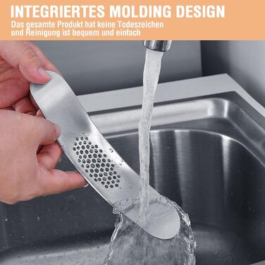 Часникодавка-гойдалка з нержавіючої сталі 19 x 4 см GATIHOK