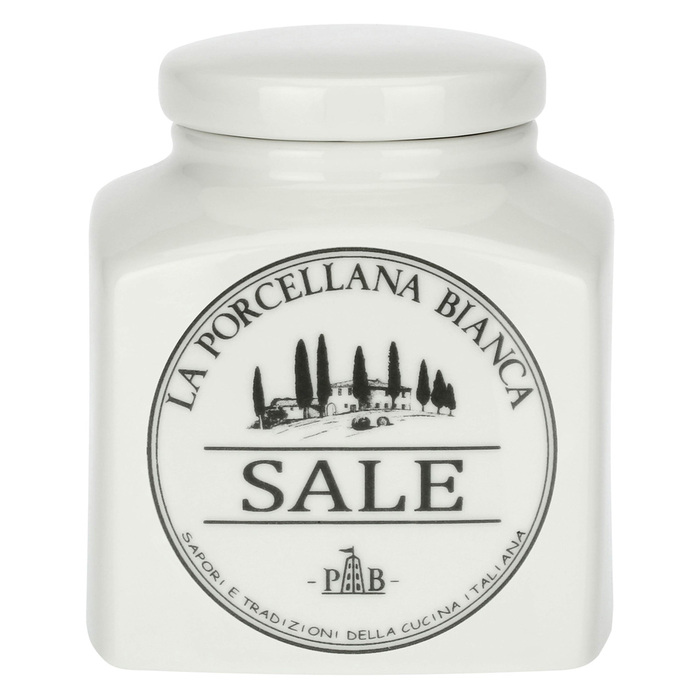 Банка для соли фарфор 500 мл La Porcellana Bianca