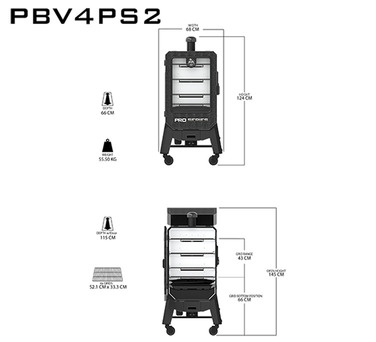 Пелетний гриль-смокер вертикальний Pro 4-Series Pit Boss