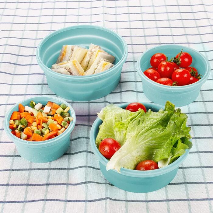 Круглі силіконові складні контейнери для зберігання 4 шт Virklyee