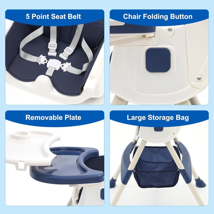 Дитячий стільчик для годування від 6 місяців Maycoly